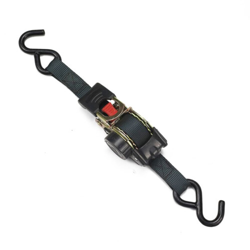 Universal Tools Tie Down Belts with Automatic Rollup Auto Retractable Easy to Carry Ratchet Tie Down Starp S-Hooks 1
