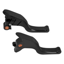 Motorcycle Brake Clutch Levers 3 Fingers Short Levers for Softail Breakout Fat Boy Low Rider FXBB 18-24 Black