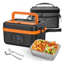 Electric Lunch Box for Adults - Heated Lunch Box for Men Women Insulated & Self Heating, for Drivers, Workers Eu Plug