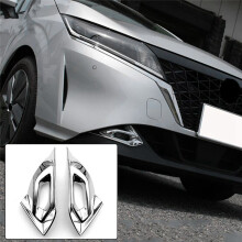 For  Note E13 2021 2022 RHD Front Fog Light Lamp Cover Trim Bezel Protective Car Accessories 2PCS