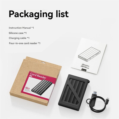 4 in 1 USB Type-C Card Reader for CF  TF Micro- Micro Memory Card Dual USB-A & Type-C Interface  Card Adapter 1