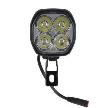 4LED Przednie Światło dla Elektrycznej Hulajnogi do T3, Wysoka Jasność, 2-Pinowa Wodoodporna Wtyczka, Części Zamienne Przedniej Lampy