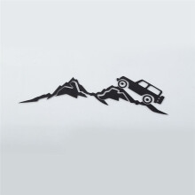 For JL Gladiator JT 2018-2023 Dashboard Glove Box Mountain Scene PVC Decal Sticker Accessories