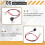 4pcs White Light Bright 12V Car Door Bowl Light Concealed Installation Door Handle Light LED Storage Box Light 6