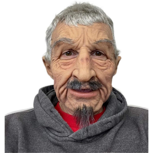 Latexmasker van opa