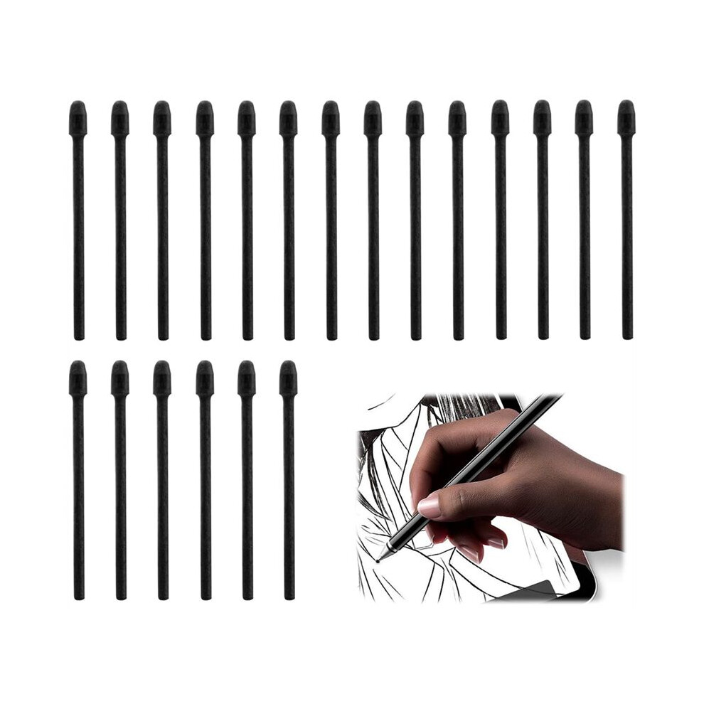 20Pcs Pen Tips Replacement, Pencil-Feel Nibs, Pen Tips For Digital Writing/Drawing Compatible, For Students, Artists 4713684601697