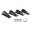 Universal 4Pcs/Set Car Rear Bumper Diffuser Spoiler ABS Anti-Collision Rear Bumper Lip Diffuser A 2