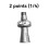 1PC 1/4 Thread Shape Venturi Spray Nozzle Mixed Flow Stir Beat  Electrophoretic Pool Plastic Sprinkler 3
