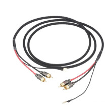 Phono Cable with Ground 3.28ft,All-in-One RCA Cable&Turntable Ground Wire,High Purity Oxygen-Free Copper, Hifi