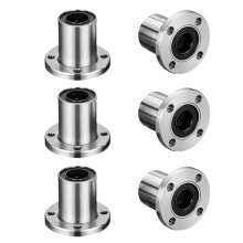 Cuscinetto Lineare A Flangia Tonda Serie LMF LMF8UU/LMF10/LMF12/LMF16 da 6 mm/8 mm/10 mm/12 mm/16 mm/20 mm per Albero A Stelo