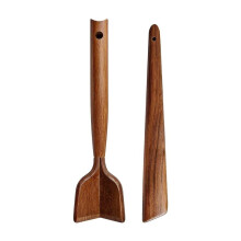 2-Piece Wooden Meat Chopper & Spatula Set Multi-Functional Kitchen Utensils for Mashing Potatoes, Mixing Chicken