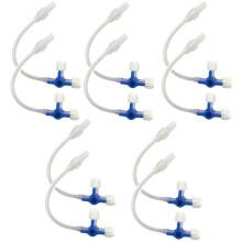 Válvulas de Luer 3 Vias, Conexões de Luer, Válvula de Laboratório Descartável com Conexões de Luer Masculinas 10 Pacote