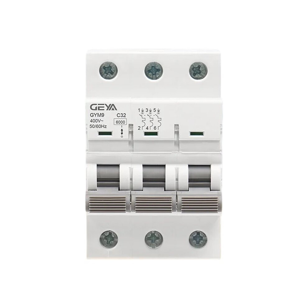 Geya Gym9 High Breaking Capacity 10Ka Miniature Circuit Breaker C65 Air For 3P 32A 6031188016549