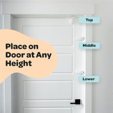 4 Pezzi Serrature per Porte A Prova Bambino da Applicare per Camere da Letto, Serratura per Porta Portatile Senza Trapano per Sicurezza Bambini,