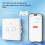 Tuya  Matter Light  WiFi EU Standard 2-Way   Glass Touch Panel APP Remote Control Voice White 8
