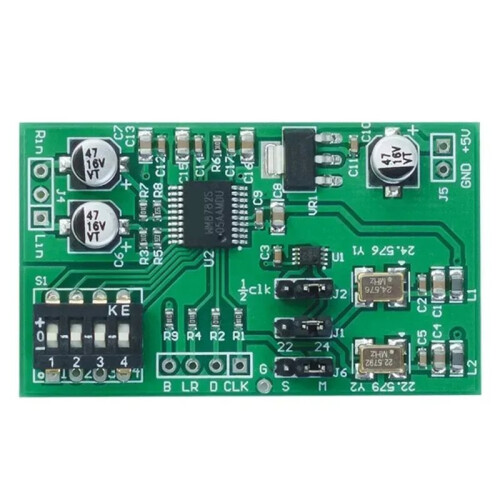 WM8782 Dual-Channel 24-Bit ADC Data Acquisition Card AUX Analog Audio to I2S Left/Right Aligned Digital Output Module