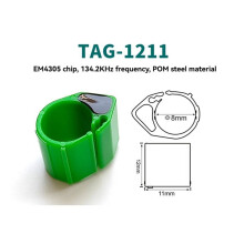 10PCS EM4305 RFID Dieren Voetring voor Duif, Kip, Eend 134.2KHz 512bit FDX-B Formaat voor Dierenbeheer A