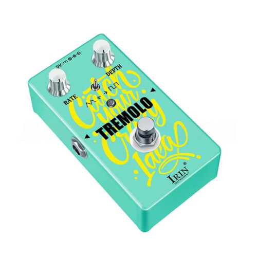 IRIN Tremolo Gitarr Effekpedal Tremolo Gitarrpedal Hastighet Djupkontroller Vintage Tremolo Gitarrpedal för Bas 1