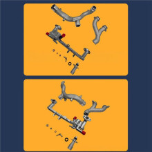 5.0L Motor Aluminium Achter Koelvloeistofpijp Kit LR122709 LR109402 voor LR4 voor 10-20 AJ812458