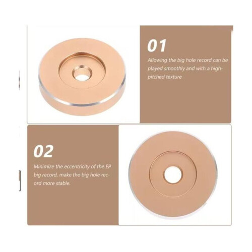 Adaptador de Disco de Vinil 45 Rpm (Tipo Cúpula), Adequado para Toca-Discos de 7 Polegadas, Ajudando Você A Reproduzir Discos Simples de 7 Polegadas
