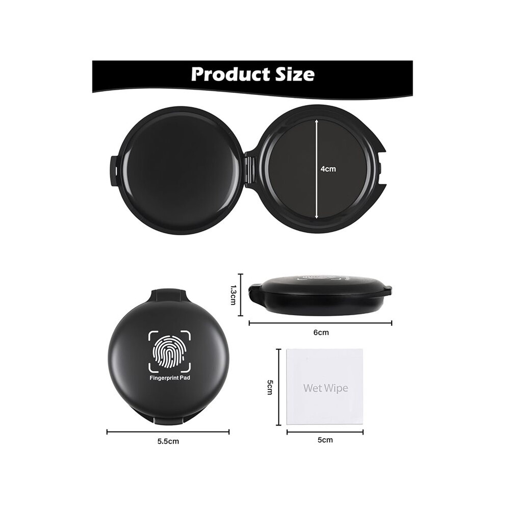 Customer Handling Documents Portable Fingerprint Ink Pad Kit for Secure Document Handling B on OnBuy