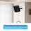 2PCS Wall Mount Bracket for  Era 100, Wireless Speaker Space Saving  Home Metal Wall Stand Holder Black 6