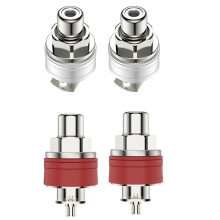 Pure Copper HiFi Power Amplifier RCA Female Sockets Audio Connectors Lotus Socket Audio Terminals