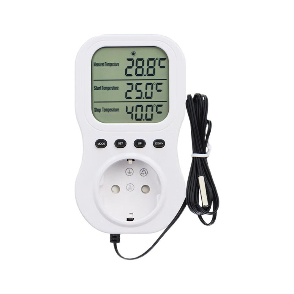 New Intelligent Digital Temperature Display Constant Temperature Timer Socket Electrical Power Detector Eu Plug 6033965438629