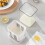 Setaccio per Yogurt Greco, Setaccio Multi Yogurt da 1800ml con Coperchio per Yogurt Greco 3