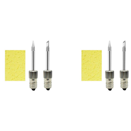 2X Soldering Tips USB Soldering Iron  Replacement Soldering Iron Tips Welding  for E10 Interface(Tip B+Tip K)