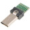 5 Pack  USB Connector for  S2/S3 MULTI Micro Camera Data 15 Pin USB PCB Connector Flat Micro USB Plug Adapter 8