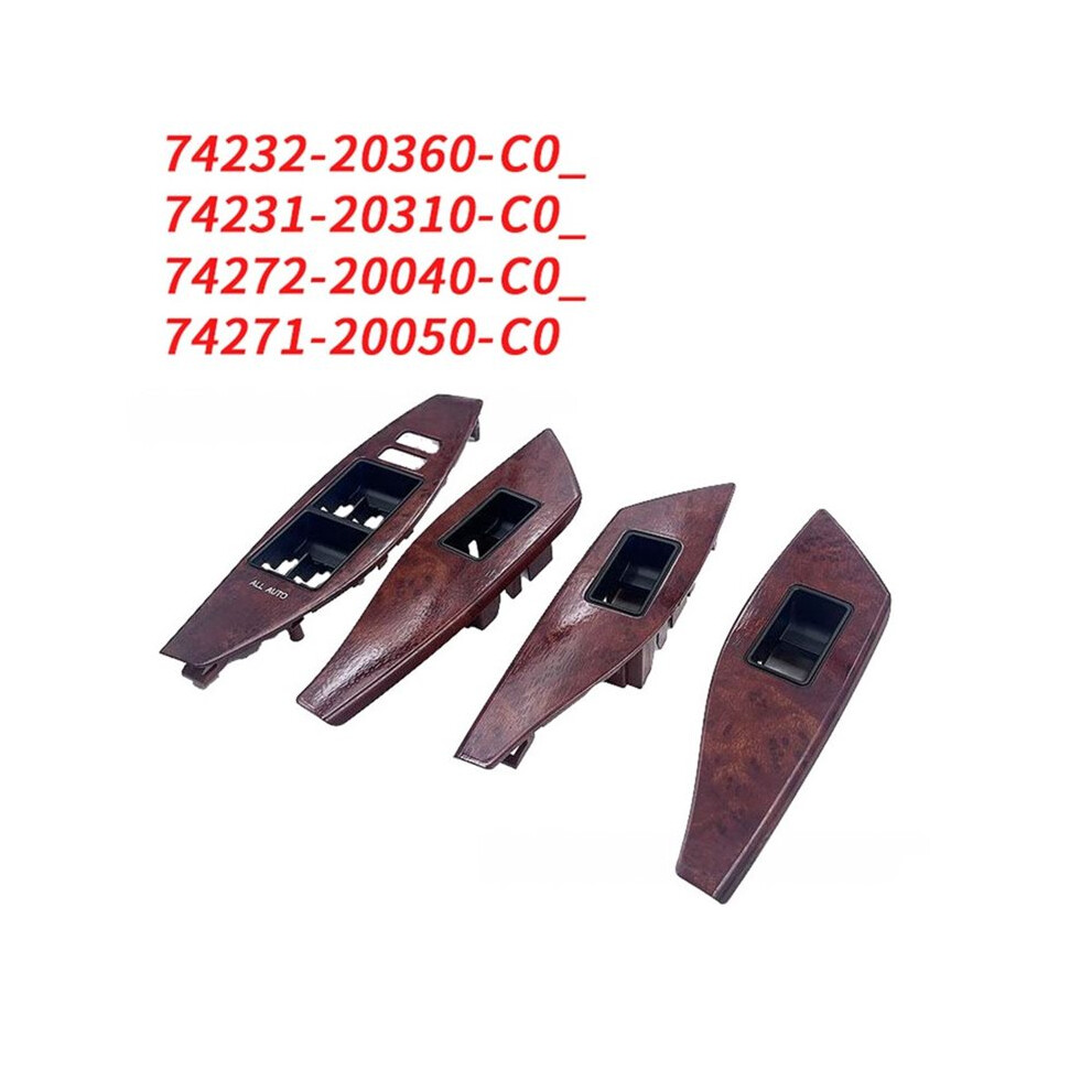4Pcs Window Glass Lift Panel Cover Rhd For Allion/Premio 07-21 7423220360C0 74231-20310-C0 7427220040 74271-20050 6033698475274