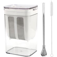 Yogurt Strainer for Greek Yogurt, 1.16 Qt (0.29 Gal/1100 ML) Container with 0.55 Qt Filter Basket