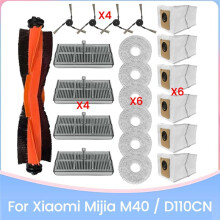 Vacuum Brush Filter Dust Bag Mop Cloth Kit for Mijia Omni M40 / D110CN Vacuum Cleaner Replacement Parts