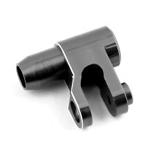 Cubo de Direção para Servo Compatível com Traxxas X-Maxx 6S 8S 1/5, Liga de Alumínio, Preto
