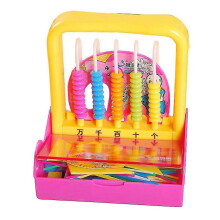 Kindertelraam Classic, telraam met cijferkaarten, plastic educatief wiskundespeelgoed voor kinderen, 12x10,5x5,5 cm, willekeurige kleur.