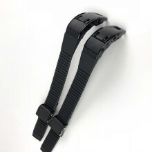 Correas de repuesto para patines en línea con hebillas y tornillos, 2 unidades, negro, longitud ajustable 23cm x 2cm, para adultos y niños