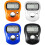 4 Pcs 5-Digit Electronic Finger Counters, LCD Display Hand Held Lap Counters, for Golf Coaching School Event Counting, 4 Mixed Colours 1