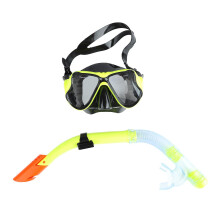 Conjunto de buceo y snorkel, mascarilla de vidrio templado anti-niebla, tubo semiseco para actividades submarinas