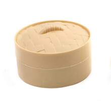 Simulation Steamed Stuffed Bun Decompression Toy, Slow Rising Squishy Bun, PU Material, For Stress Relief, 9.5x6cm Steamer Included