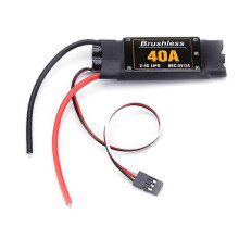40A Brushless ESC compatible with RC FPV Quadcopter Airplanes Helicopter, 5V 3A Linear BEC, 2-4S Lithium Battery Input