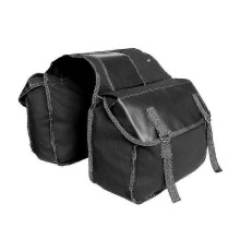 Borsa telaio posteriore bicicletta, tela, nero, resistente all'usura, montaggio rapido, per pendolari e trasporto alimentari