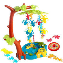 Jeu de société pour enfants en plastique, jeu d'équilibre singe arbre, améliore coordination œil-main et motricité pour tout-petits