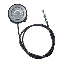 Widerstandsknopf für Heimtrainer, 10 Gänge, schwarzes Kunststoff-Metall-Ersatzteil für Indoor-Fitnessgeräte