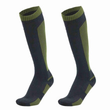 Meias Longas Impermeáveis para Caminhada Ciclismo Campismo Esqui Montanhismo Verde Militar Preto