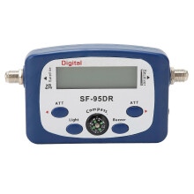 TV Signal Finder, High Sensitivity TV Antenna Signal Strength Meter with Compass, LCD Display, ABS, 950-2150MHz For Camping Satellite Tuning