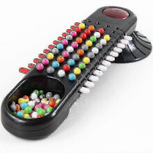 Juego de mesa Mastermind Puzzle Bead Clue Codebreaker, material ABS multicolor, juego de entrenamiento de lógica para niños, 1 juego de 33,5 x 9 cm.