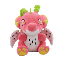 Peluche di drago a frutto, 11 pollici, imbottitura in cotone PP, per decorazione domestica, adatta a occasioni di festa