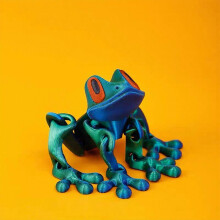 3D Gedruckter Magnetischer Frosch Spielzeug Gelenkige Bewegliche Struktur Für Schreibtisch Heim Dekoration Stressabbau