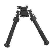 360 Degree Rotating V8 Bipod, Aluminium Alloy Heavy Duty Foldable 360 Tilting Bipod for Hiking Climbing Outdoor Detection